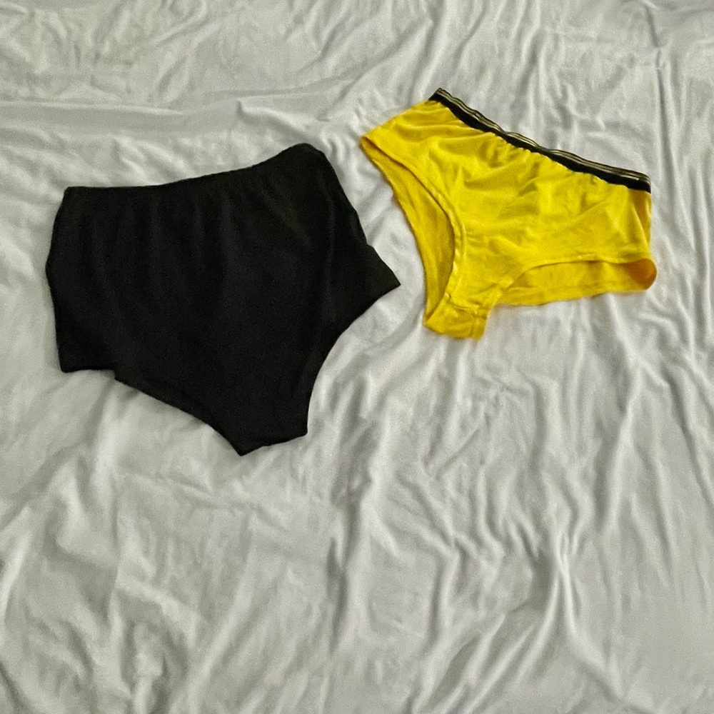 Two pairs of high waist boy shorts both size L